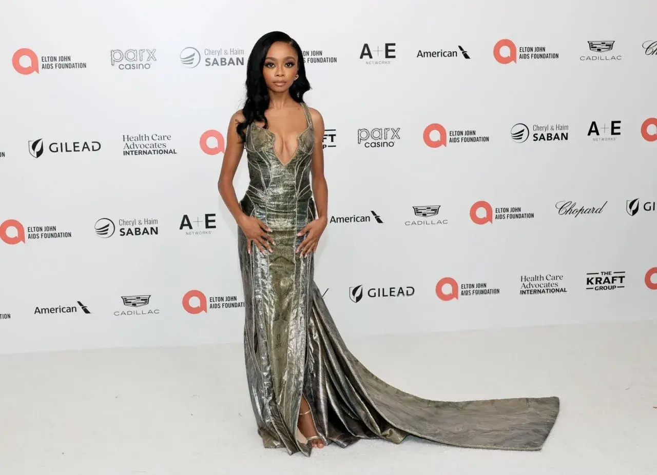 SKAI JACKSON AT ELTON JOHN AIDS FOUNDATION ACADEMY AWARDS 9